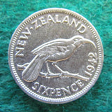 New Zealand 1942 Sixpence  King George VI Coin
