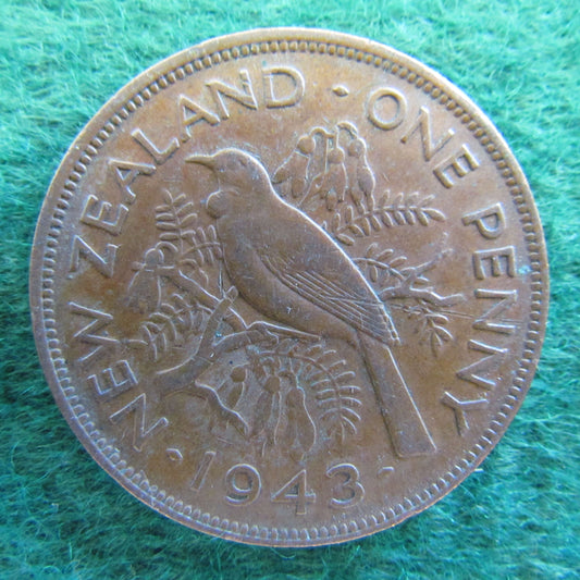 New Zealand 1943 Penny King George VI Coin