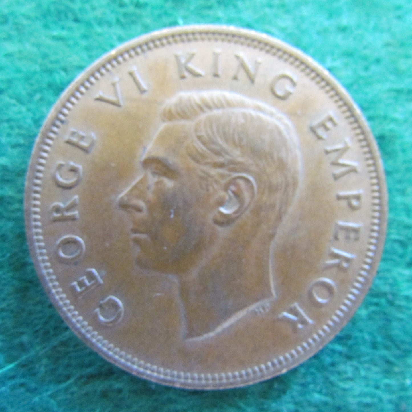 New Zealand 1944 Penny King George VI Coin