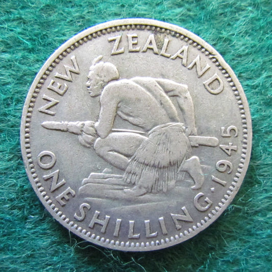 New Zealand 1945 Shilling King George VI Coin