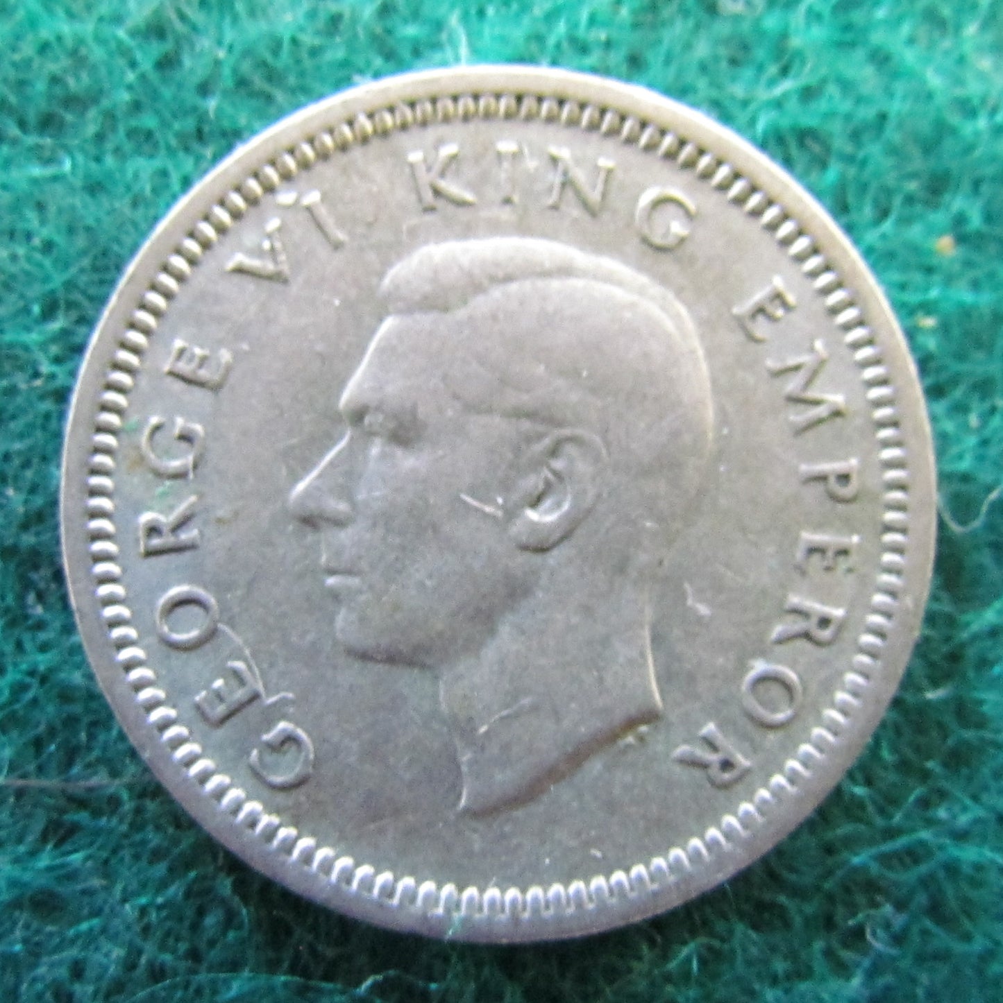 New Zealand 1945 Threepence King George VI Coin