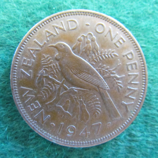 New Zealand 1947 Penny King George VI Coin