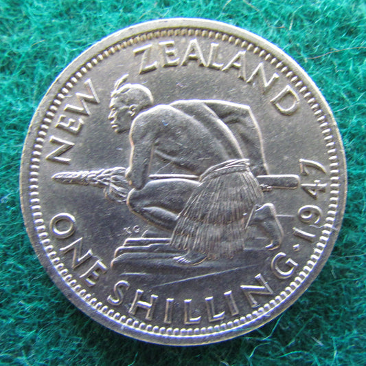 New Zealand 1947 Shilling King George VI Coin