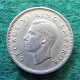 New Zealand 1947 Sixpence  King George VI Coin