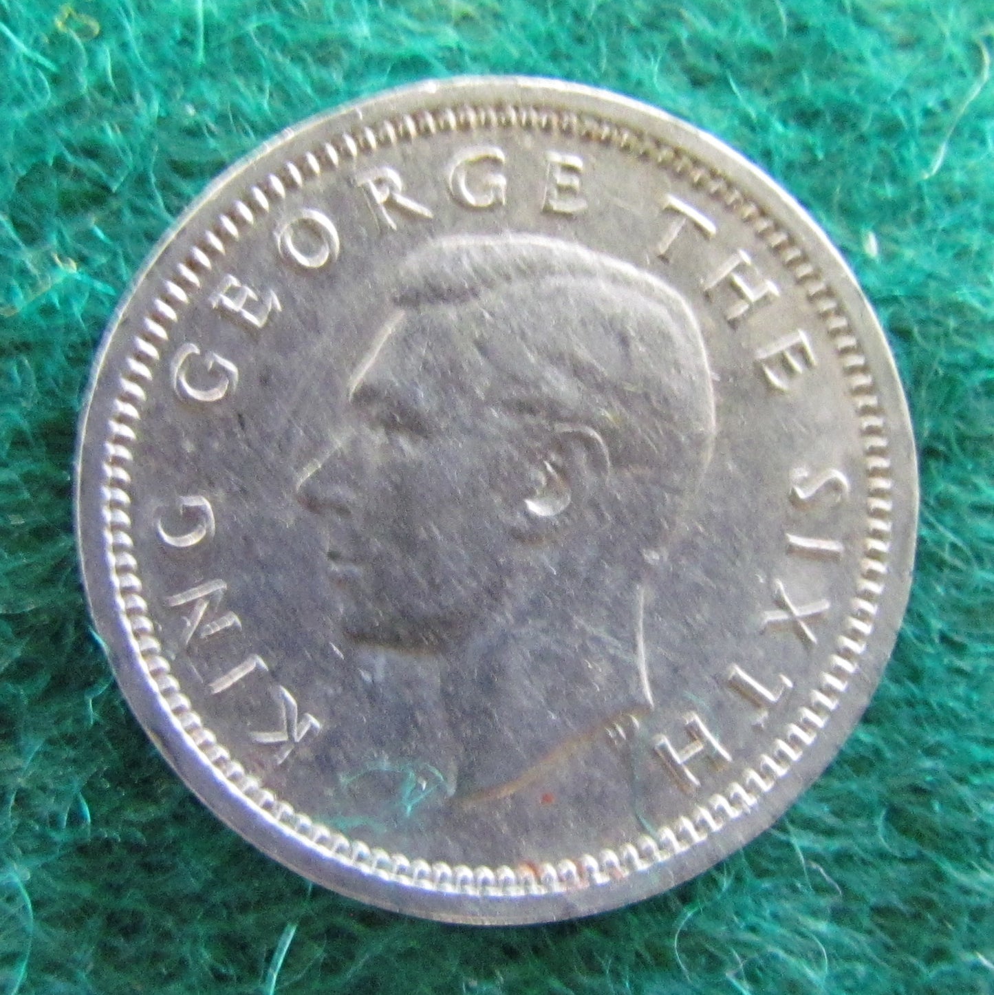 New Zealand 1948 Threepence King George VI Coin