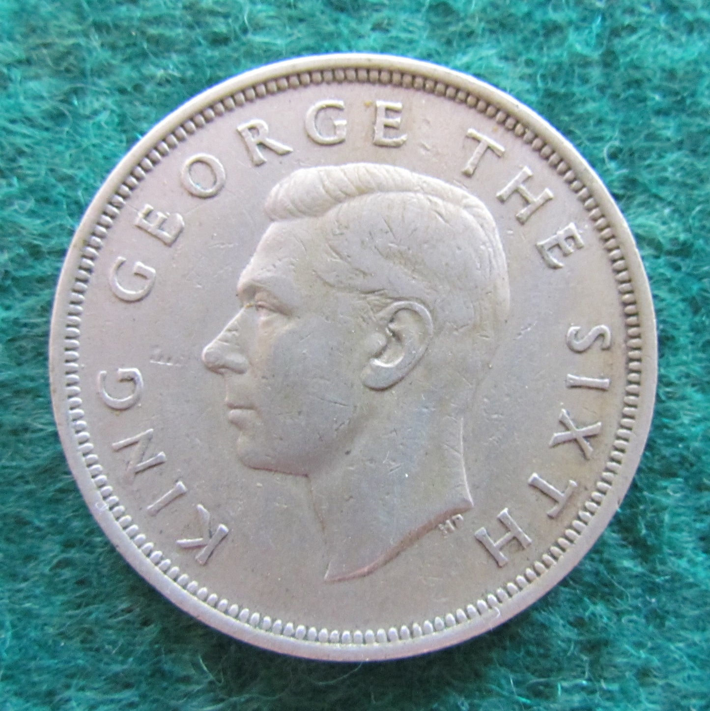 New Zealand 1950 Half Crown King George VI Coin - Circulated