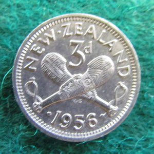 New Zealand 1956 Threepence Queen Elizabeth II Coin