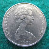 New Zealand 1971 50 Cent Queen Elizabeth Coin