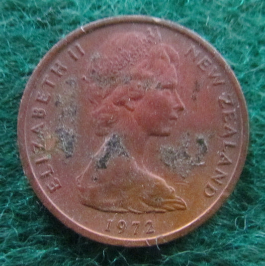 New Zealand 1972 1 Cent Queen Elizabeth II Coin