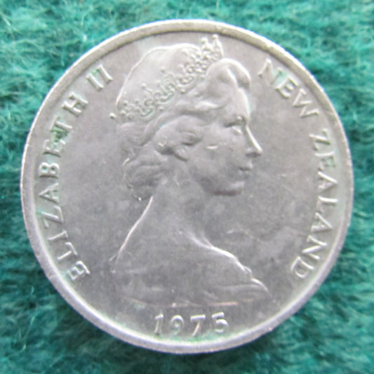New Zealand 1975 10 Cent Queen Elizabeth Coin