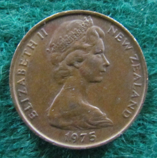 New Zealand 1975 2 Cent Queen Elizabeth II Coin