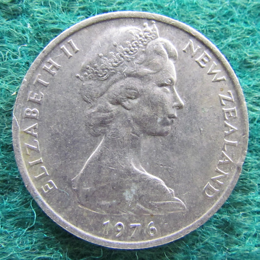 New Zealand 1976 10 Cent Queen Elizabeth Coin
