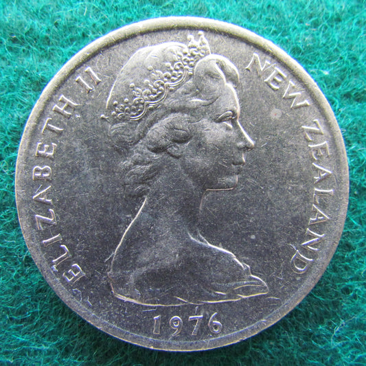New Zealand 1976 20 Cent Queen Elizabeth Coin