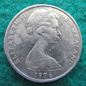 New Zealand 1976 50 Cent Queen Elizabeth Coin