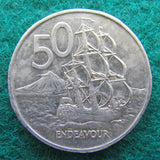 New Zealand 1976 50 Cent Queen Elizabeth Coin