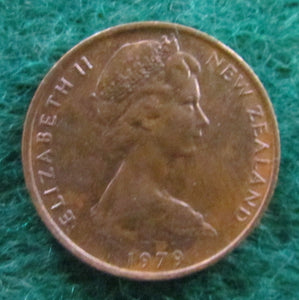New Zealand 1979 1 Cent Queen Elizabeth II Coin