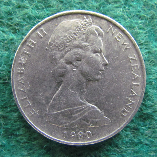 New Zealand 1980 10 Cent Queen Elizabeth Coin