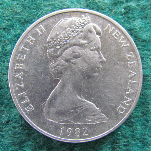 New Zealand 1982 20 Cent Queen Elizabeth Coin