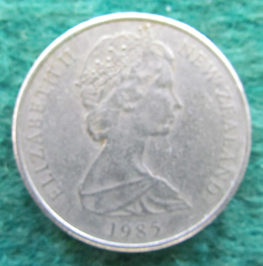 New Zealand 1985 10 Cent Queen Elizabeth Coin
