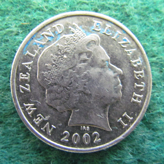 New Zealand 2002 10 Cent Queen Elizabeth Coin