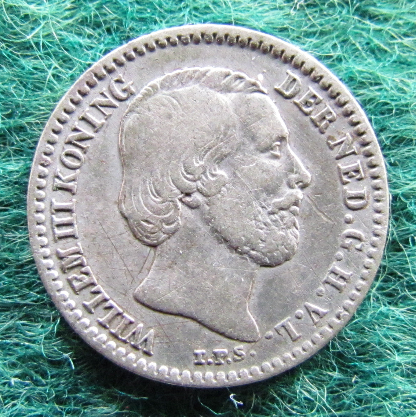 Netherlands 1853 10 Cents King Willem III Coin