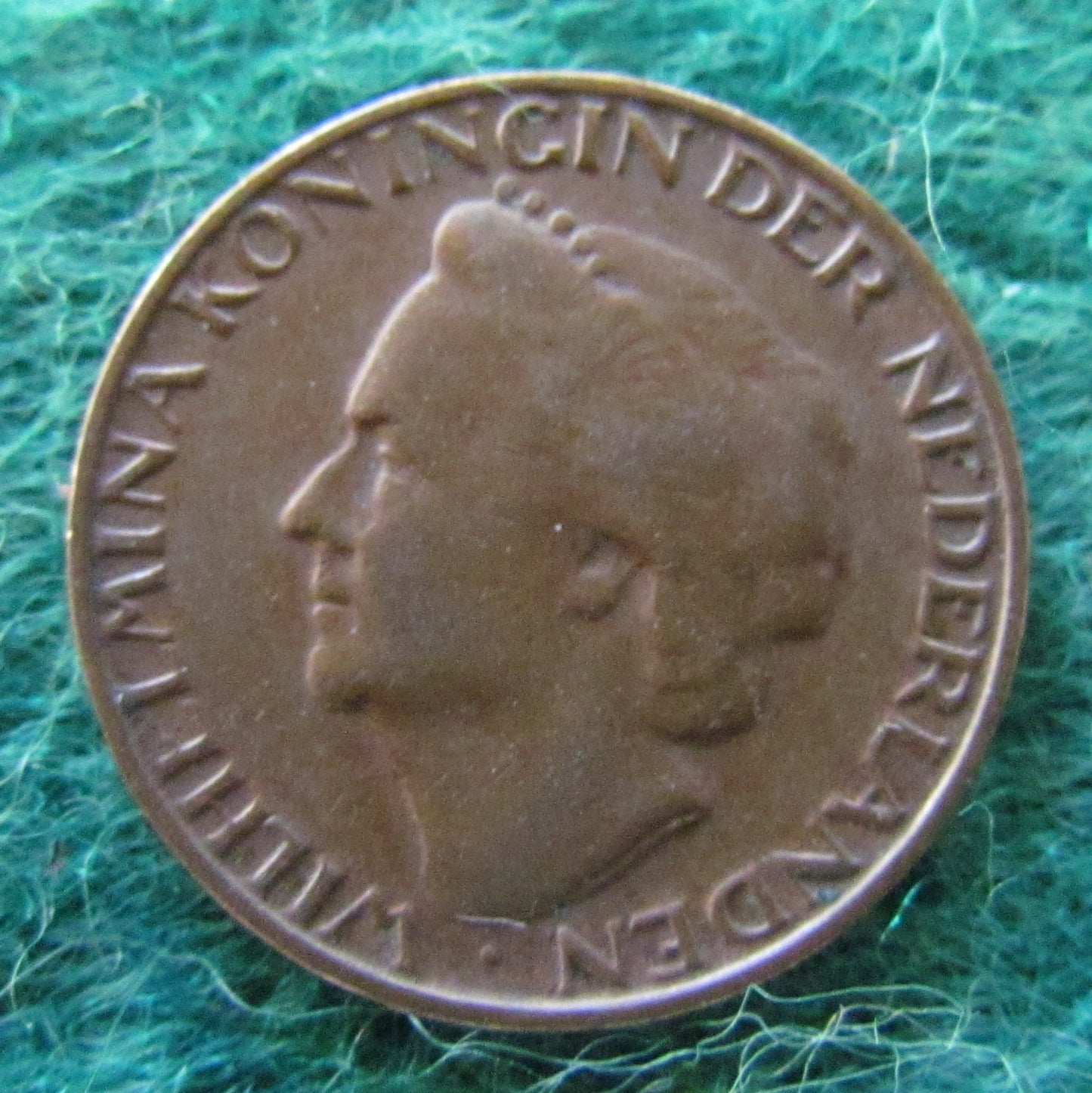 Netherlands 1948 1 Cent Wilhelmina Coin