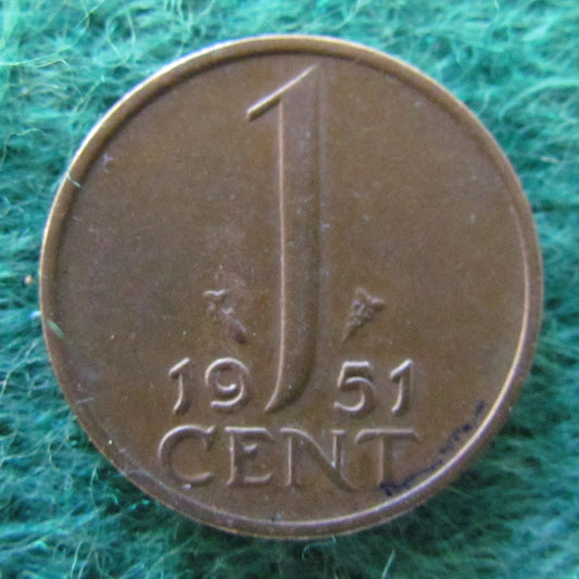 Netherlands 1951 1 Cent Juliana Coin