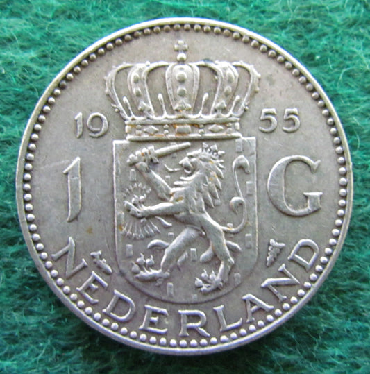 Netherlands 1955 1 Gulden Juliana Coin