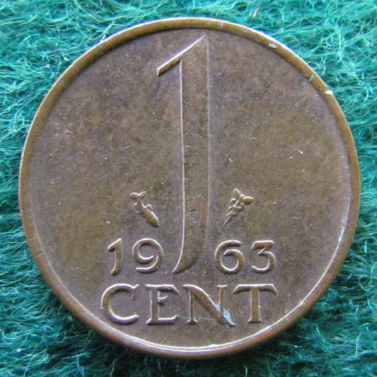 Netherlands 1963 1 Cent Juliana Coin