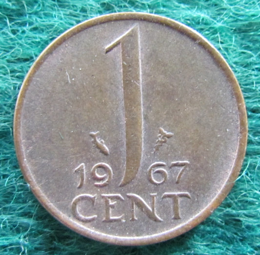 Netherlands 1967 1 Cent Juliana Coin - Circulated