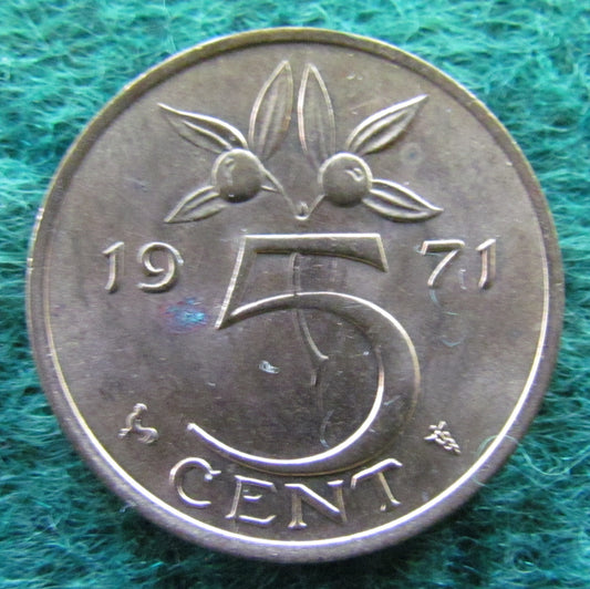 Netherlands 1971 5 Cent Juliana Coin