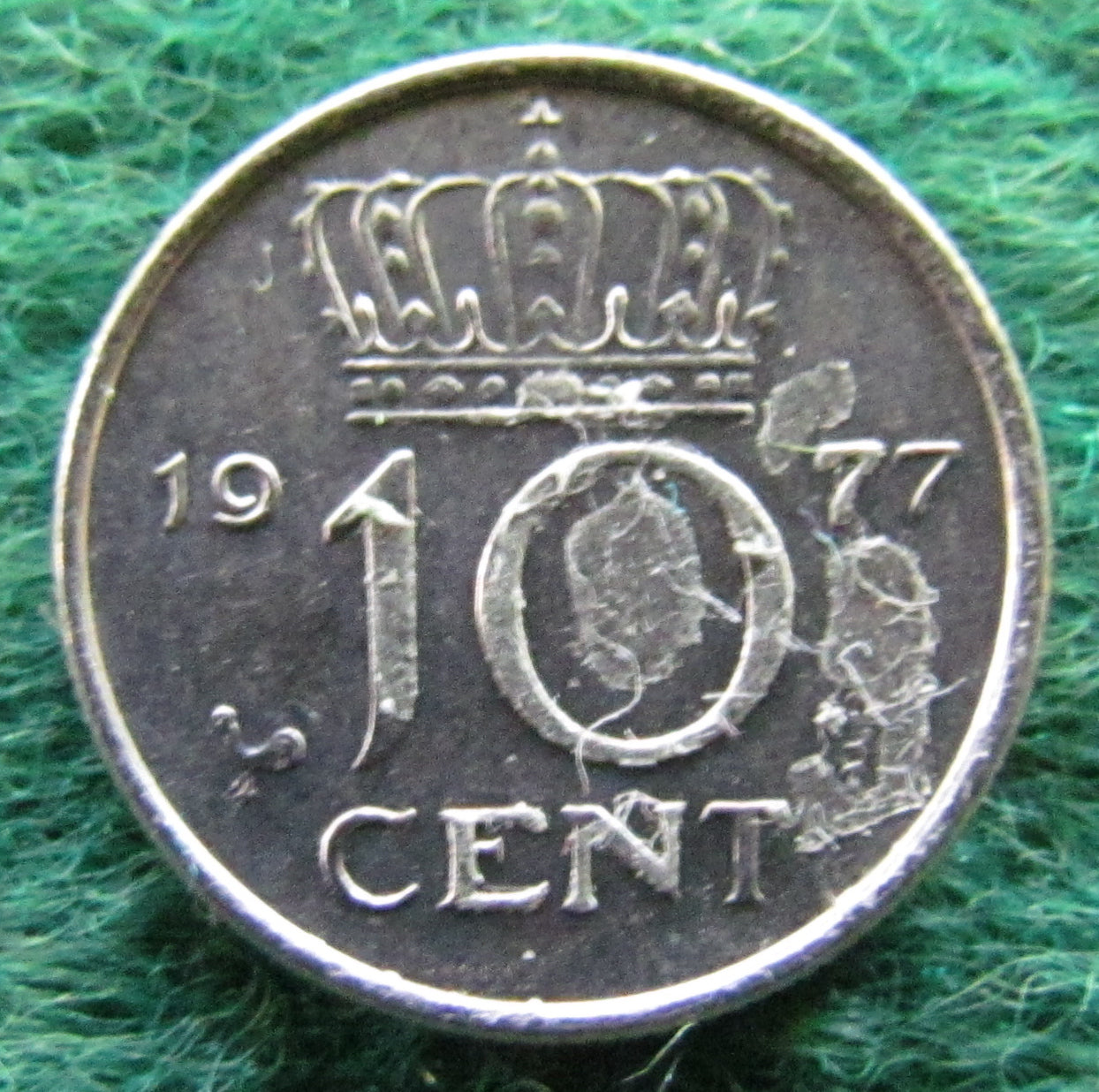 Netherlands 1977 10 Cent Juliana Coin
