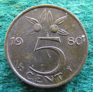Netherlands 1980 5 Cent Juliana Coin