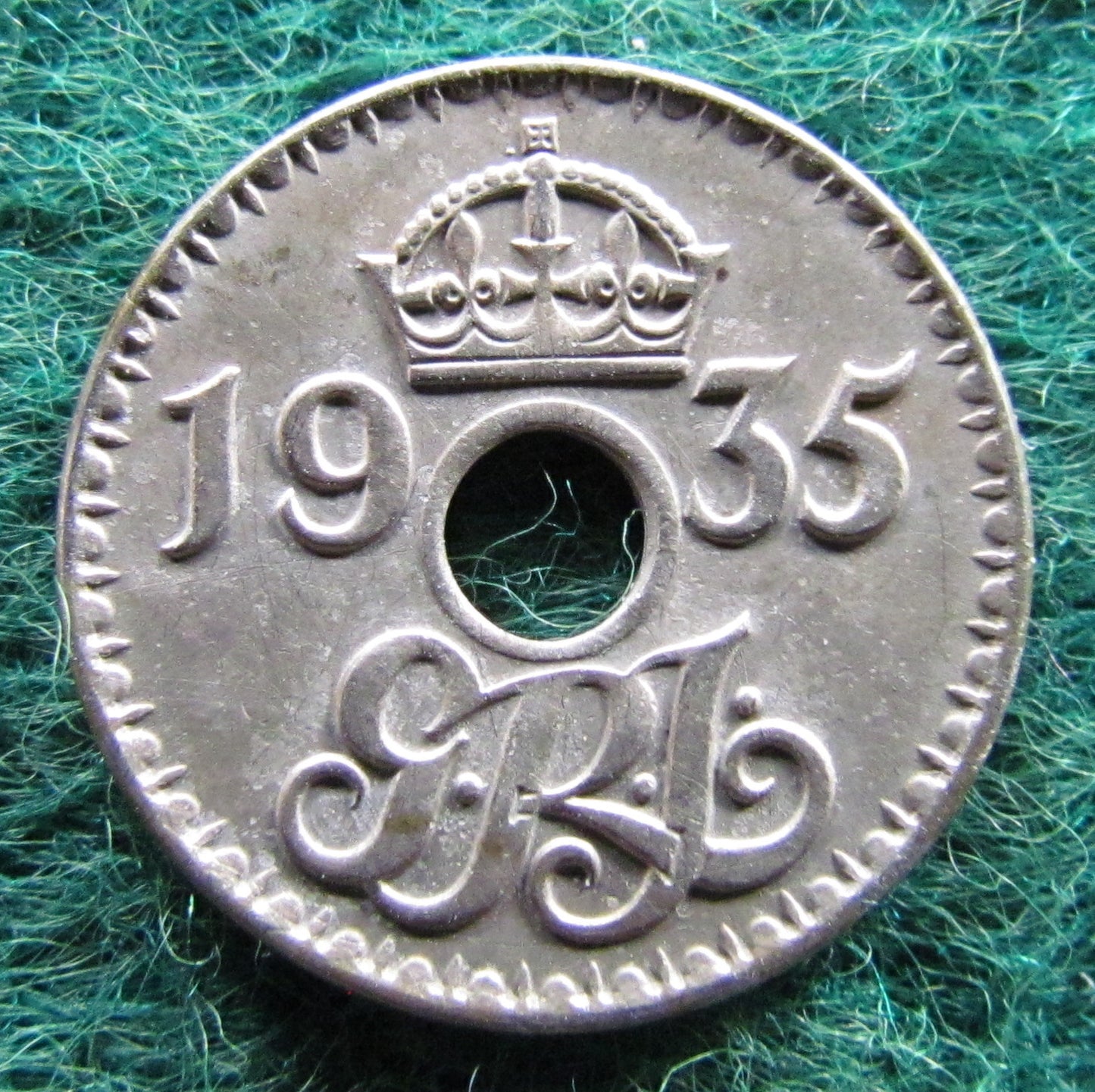 New Guinea 1935 Three Pence Coin