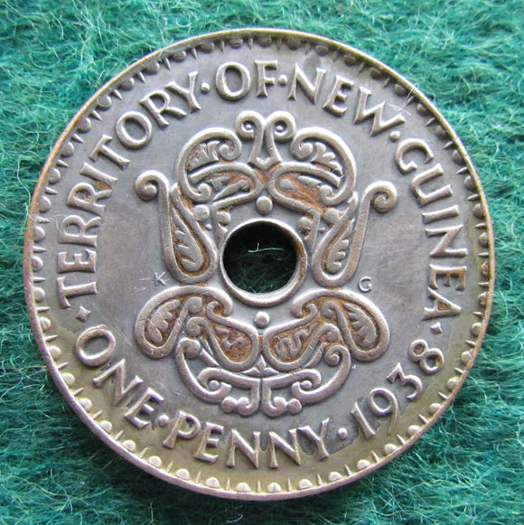 New Guinea 1938 1 Penny Coin