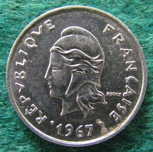 Nouvelle Hebrides 1967 10 Franc Coin