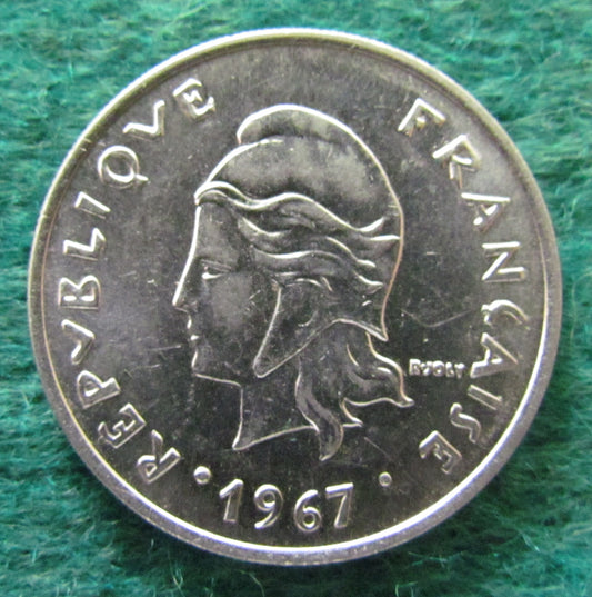 Nouvelle Hebrides 1967 20 Franc Coin