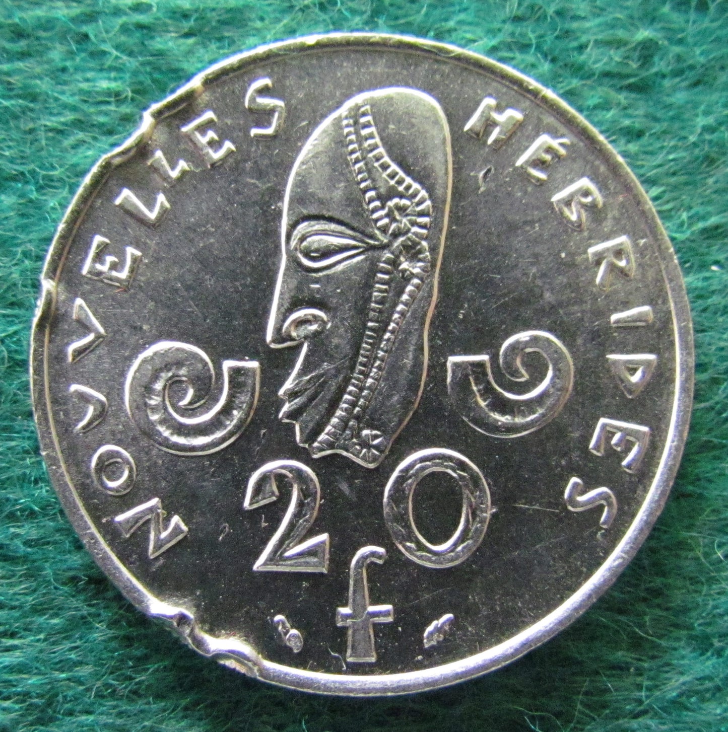 Nouvelle Hebrides 1975 20 Franc Coin