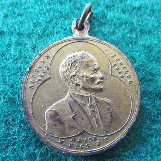 Municipality of Newtown Commemoration Medal Silver Jubilee 1862 - 1912