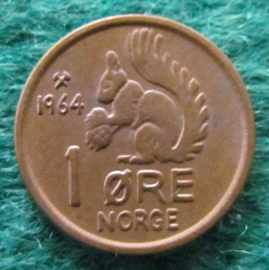 Norway 1964 1 Ore Coin - Circulated