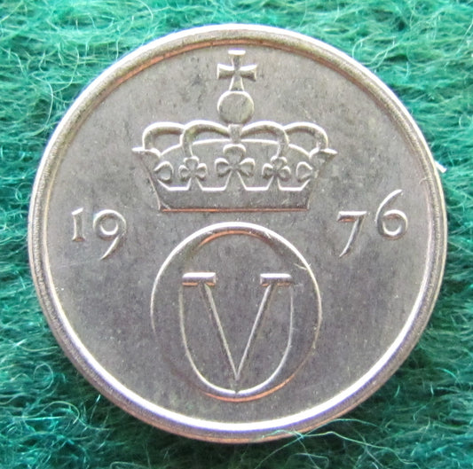 Norway 1976 10 Ore Coin - Circulated