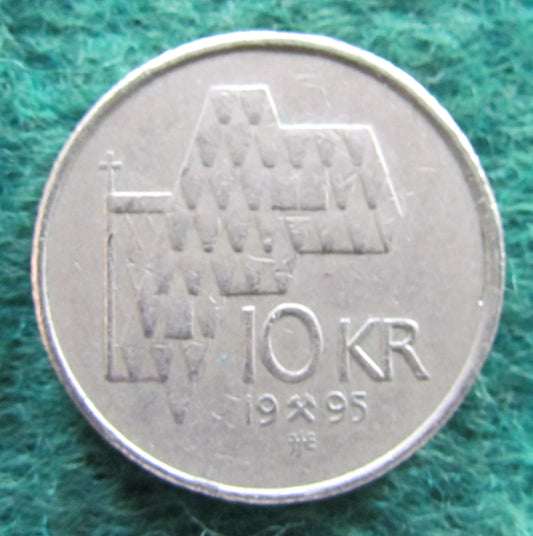 Norway 1995 10 Kroner King Harald V Coin