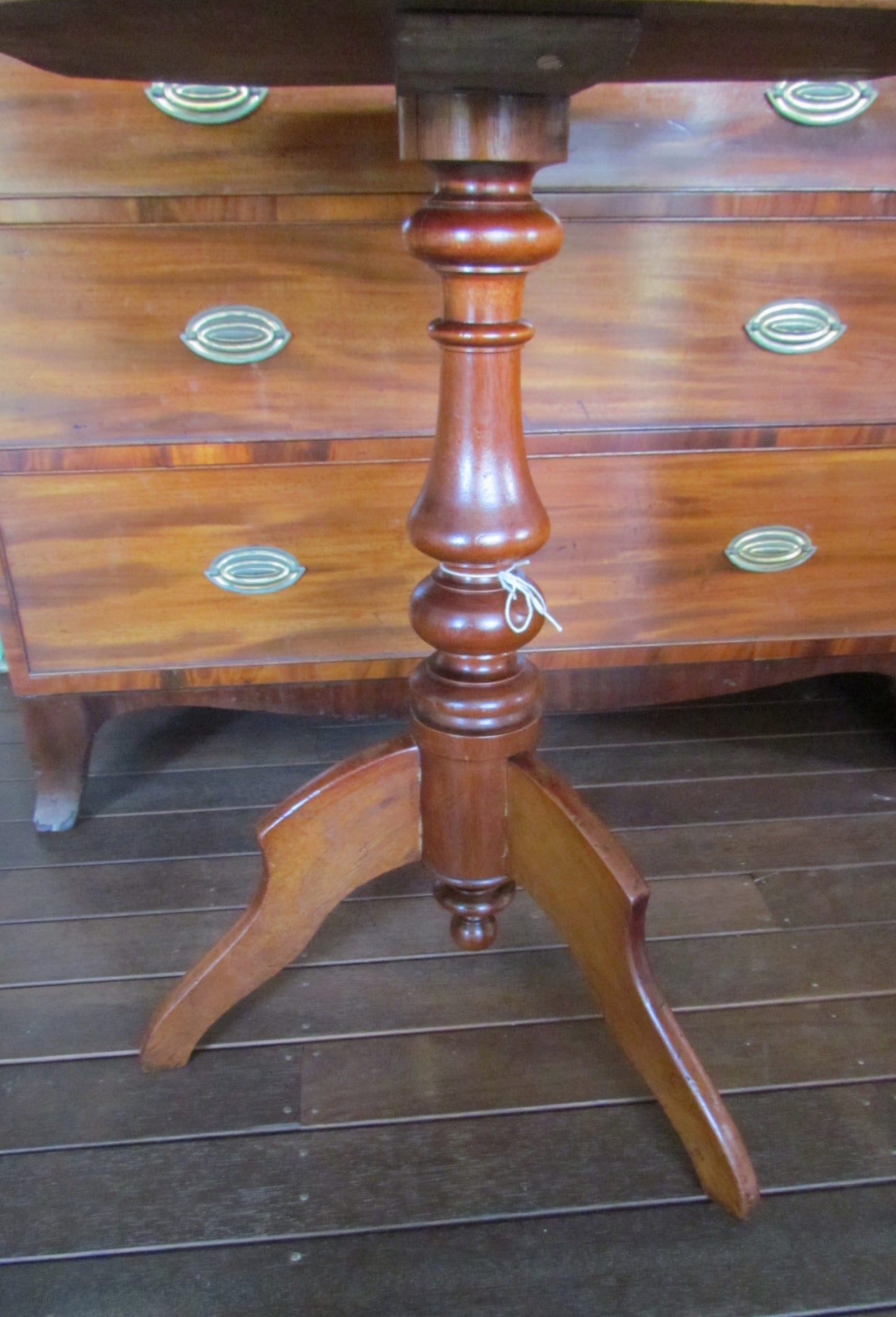 Australian Red Cedar Turned Column Wine Table With Canted Corners c1860