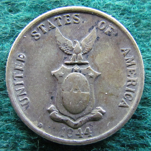 Philippines 1944 D 20 Centavo USA Coin - Circulated