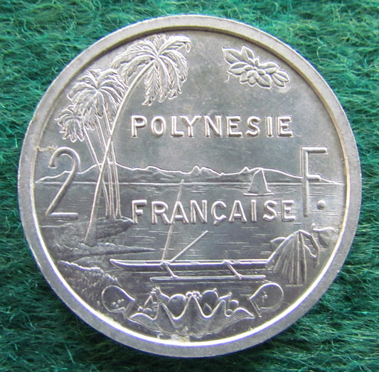 French Polynesie 1965 2 Franc Coin