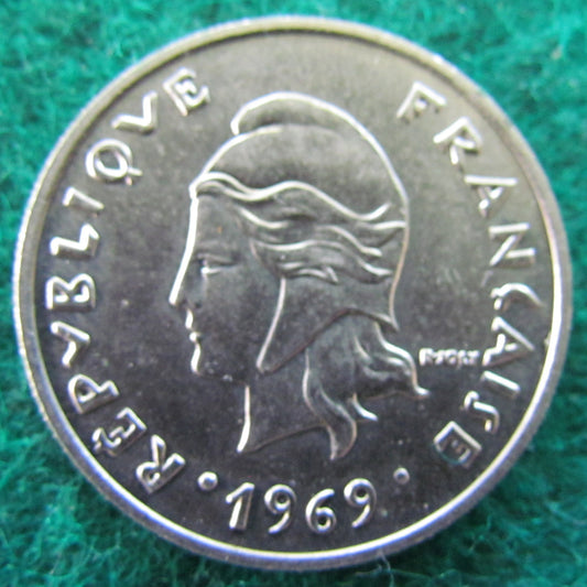French Polynesie 1969 20 Franc Coin