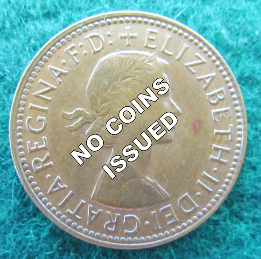 Australian 1956 1/2d Half Penny Queen Elizabeth II Coin