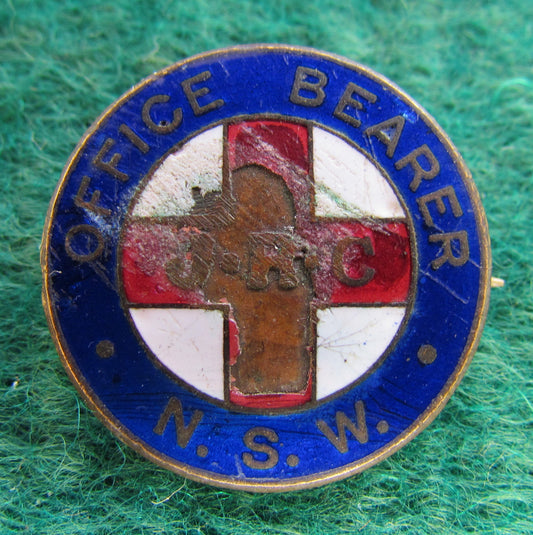 NSW Junior Red Cross Office Bearer Lapel Badge