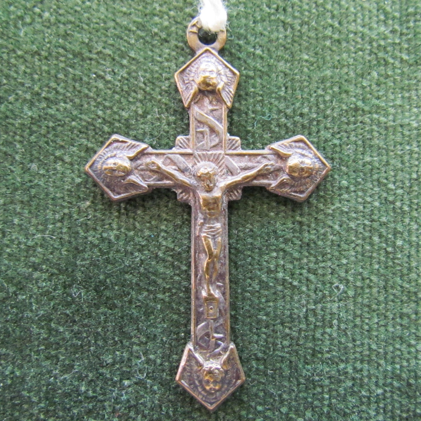 Plated Crucifix With Jesus Pendant