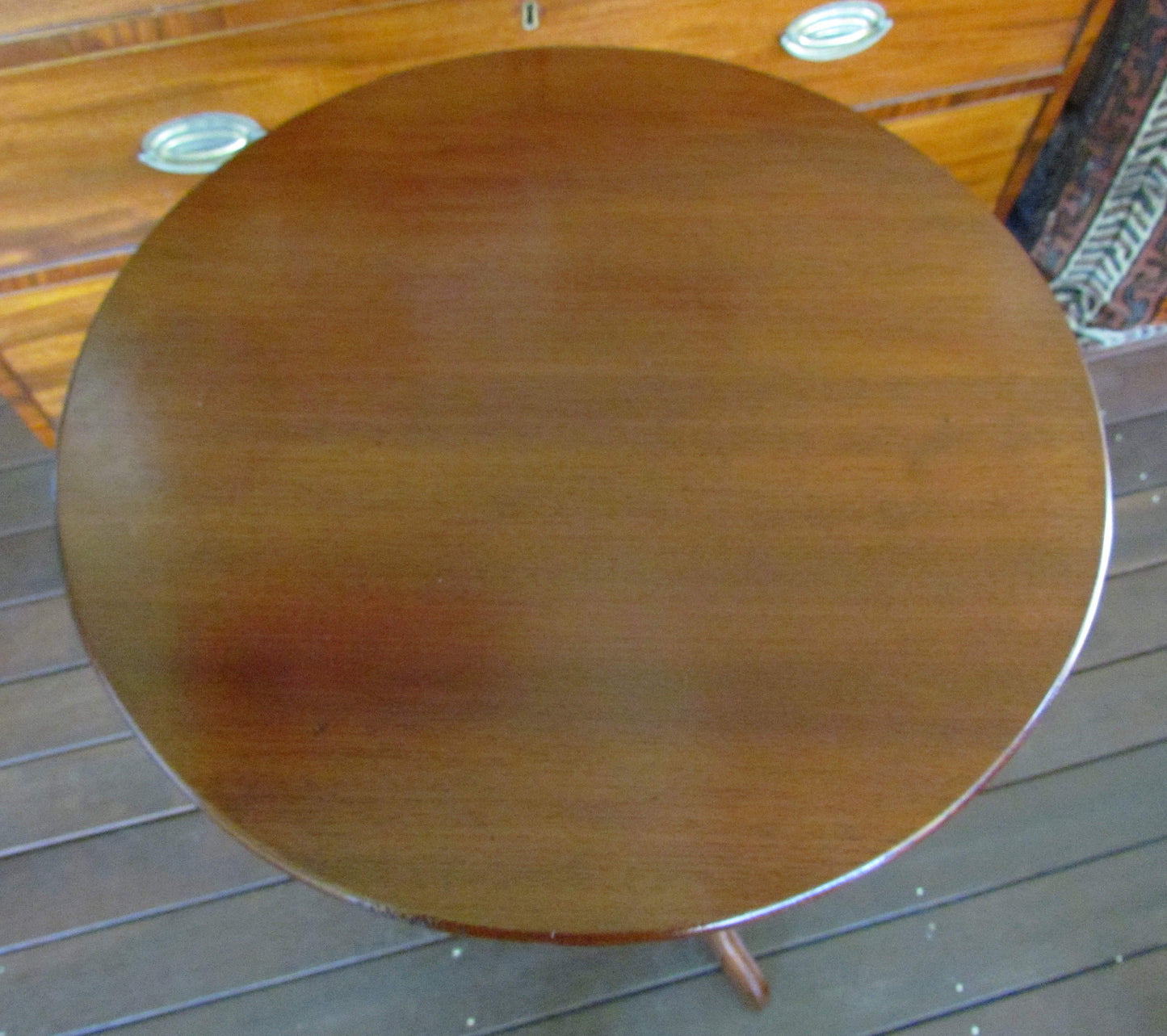 Australian Red Cedar Turned Column Wine Table With Round Top c1870